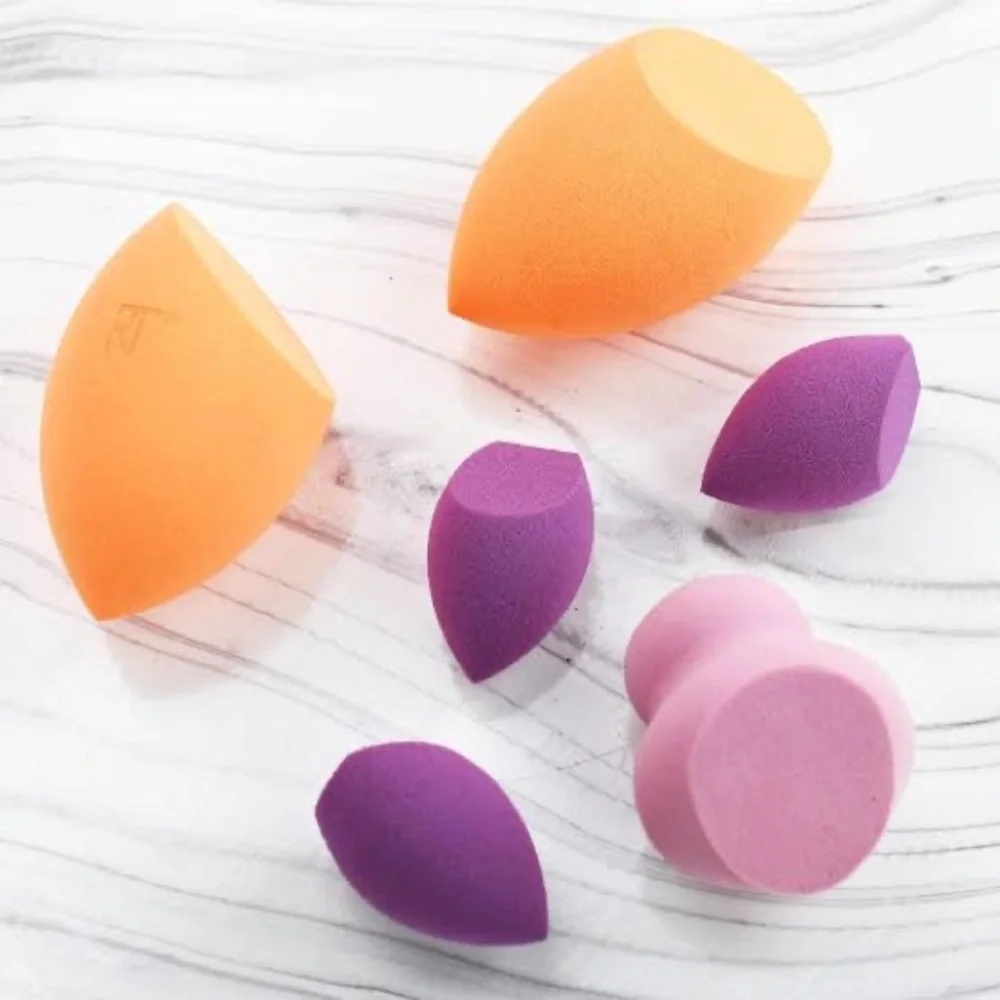 Real techniques sponge makeup set of 6- mini blenders 3+ 2 beauty blenders & 1 - Picture 3 of 3